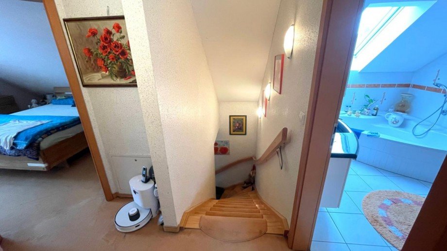 Treppe zum DG Einfamilienhaus M�hlenbeck