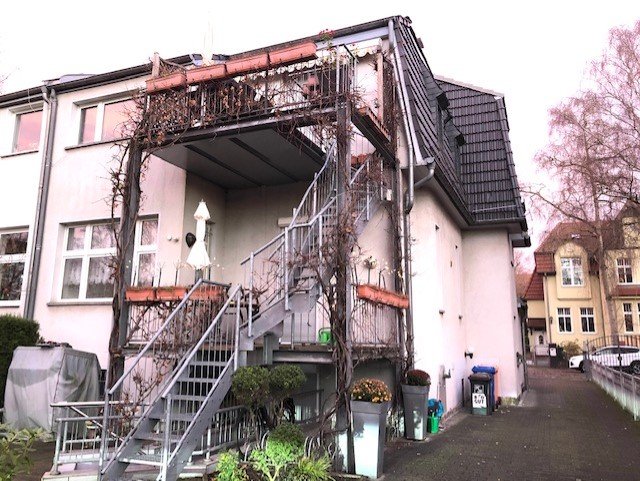 Blick vom Garten Mehrfamilienhaus Berlin