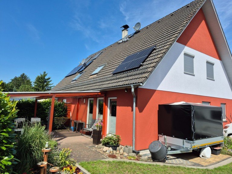 Ansicht vom Garten Panketal Doppelhaush�lfte Traumhaftes Zuhause in Panketal
