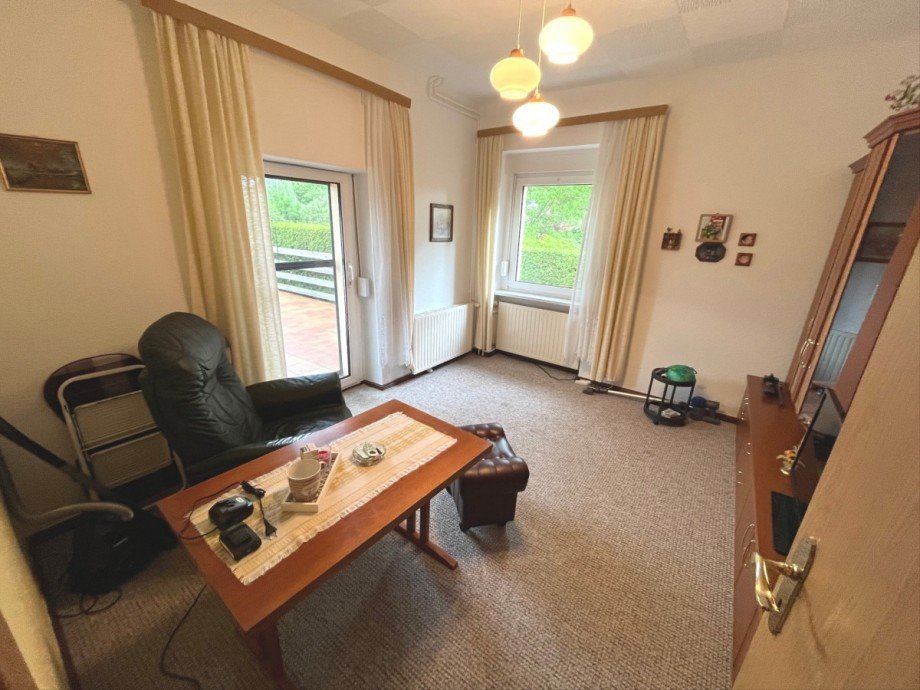 Wohnzimmer mit Terrassenzugang Einfamilienhaus Berlin