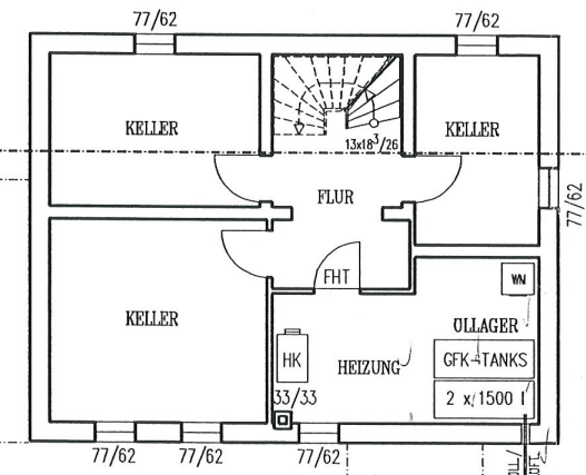 Grundriss KG Einfamilienhaus Berlin