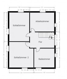 Grundriss DG modernes Einfamilienhaus in bester Lage von Mahlsdorf-S�d