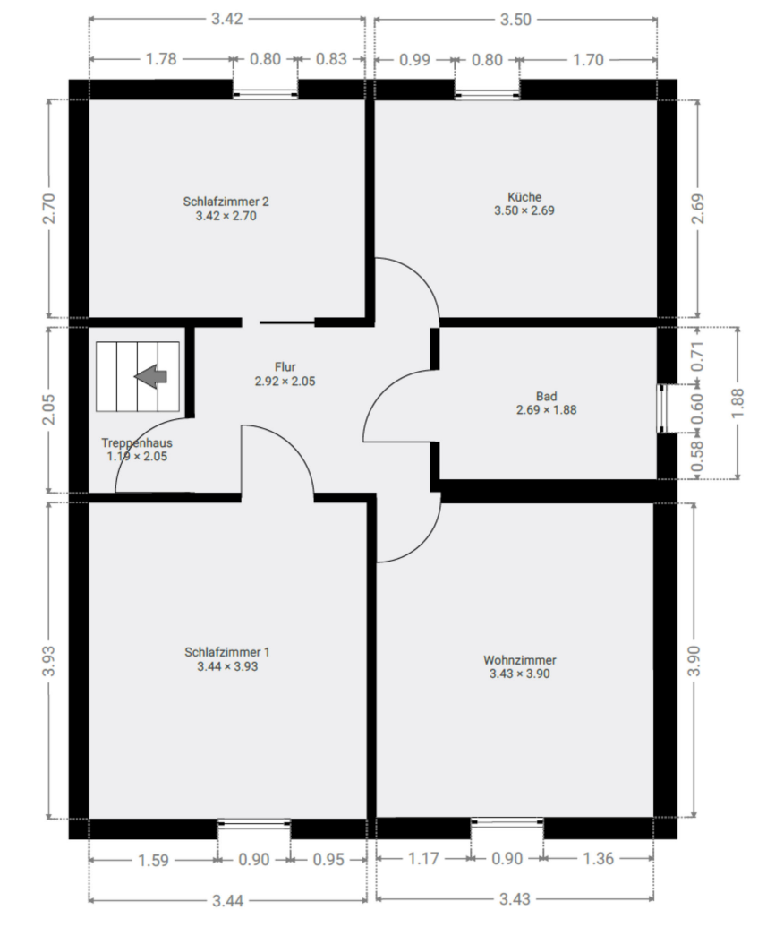 Grundriss DG Zweifamilienhaus Berlin