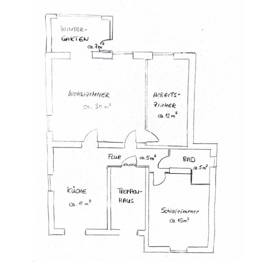 Grundriss EG Mehrfamilienhaus Berlin