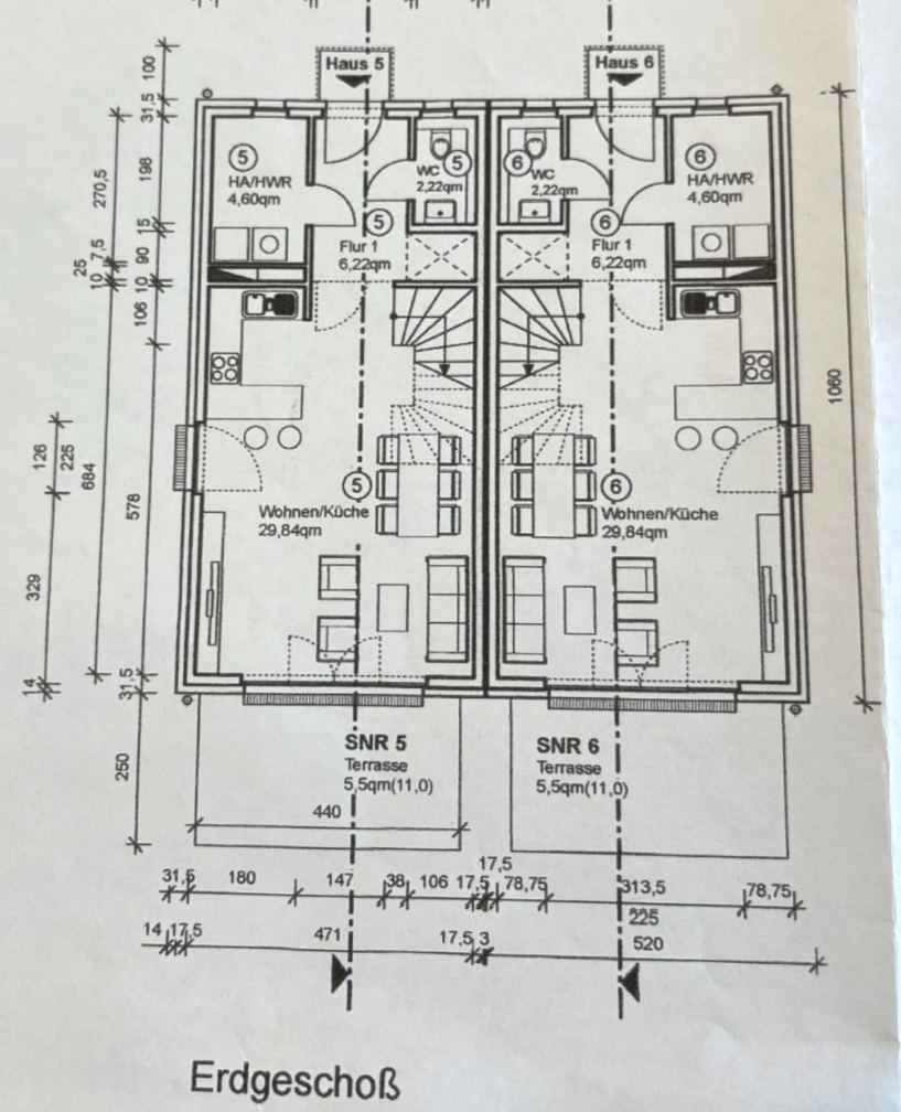 Grundriss EG Doppelhaush�lfte Berlin