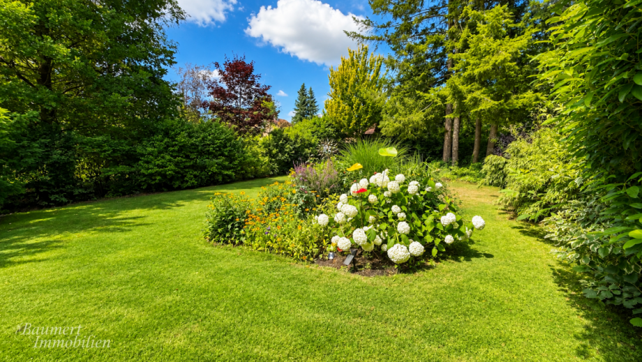 Blick in den Garten Einfamilienhaus Z�hlsdorf