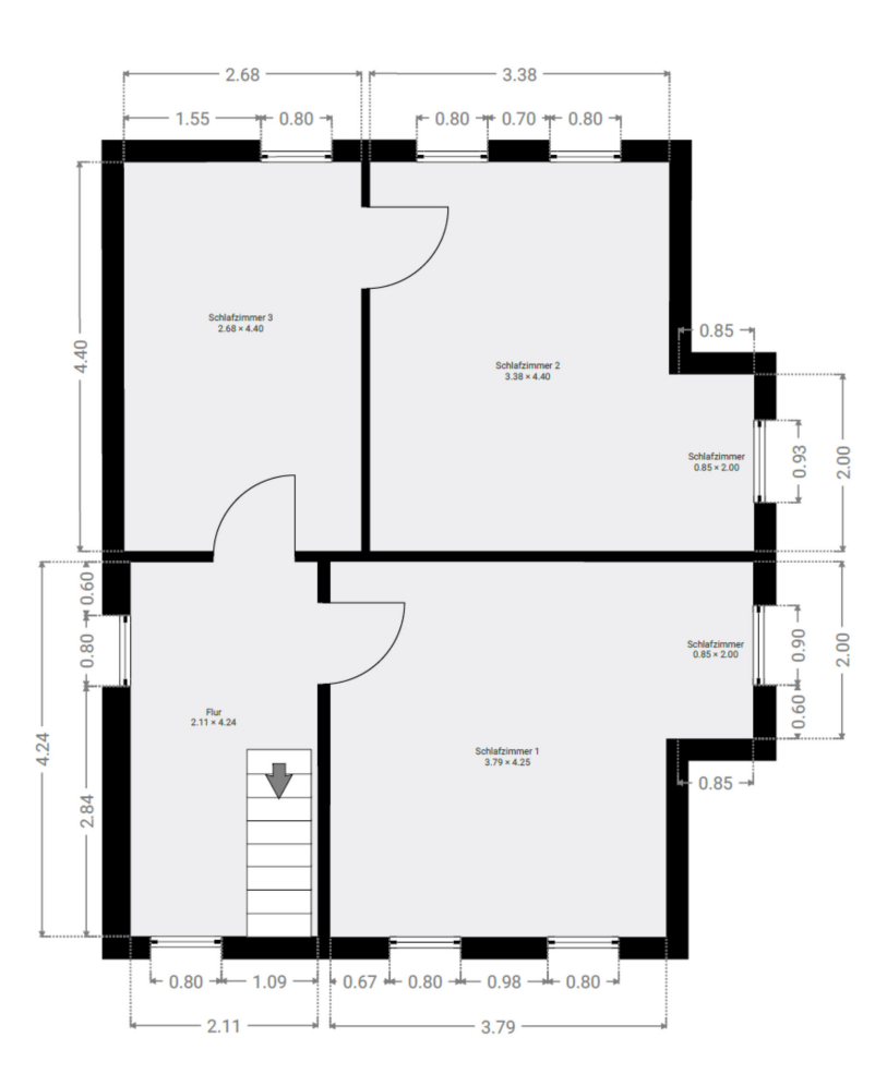 Grundriss DG Einfamilienhaus Berlin