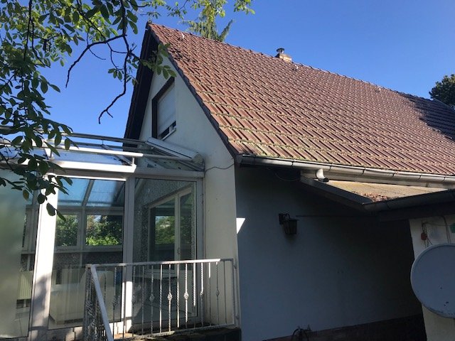 Blick von der Garage Einfamilienhaus Berlin