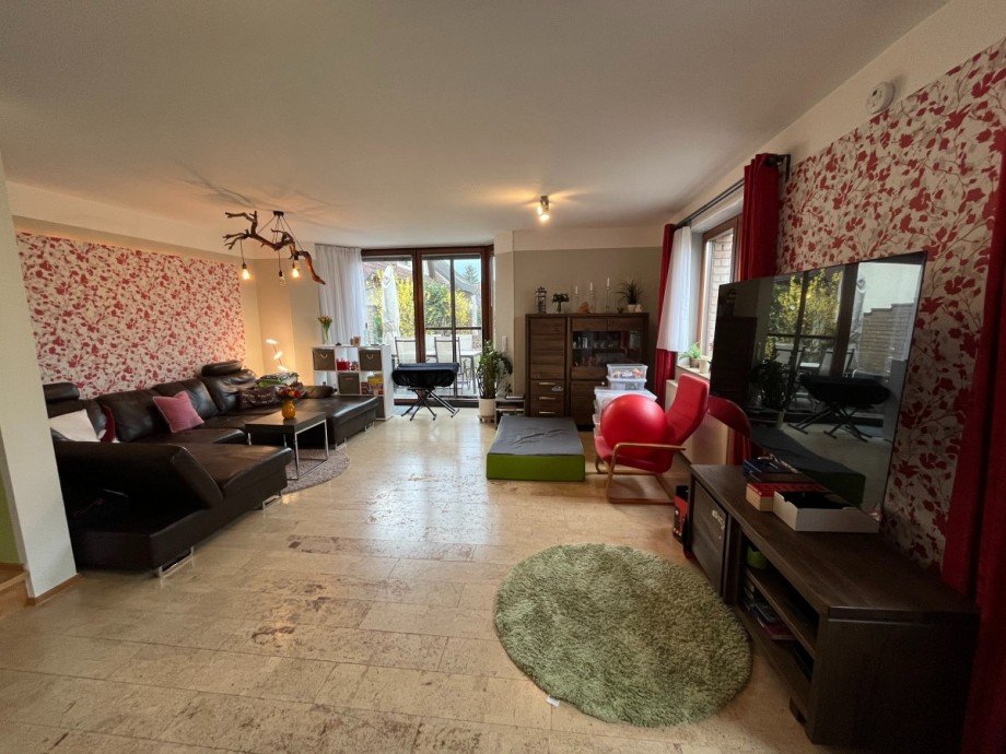 Blick aus der K�che Doppelhaush�lfte Berlin