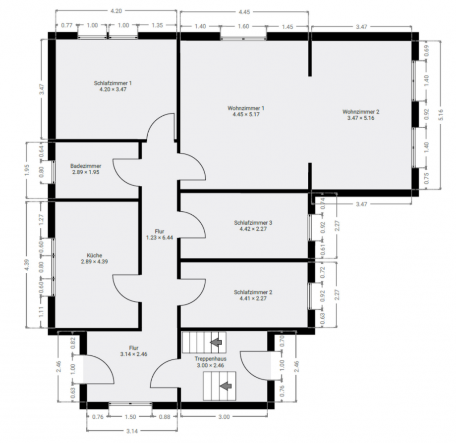 Grundriss EG Einfamilienhaus Gro� Kreutz (Havel)