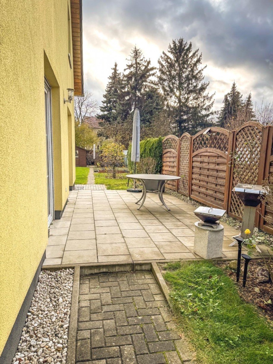 Terrasse an der K�che Einfamilienhaus Berlin