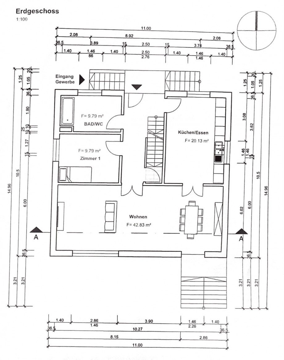 BA Grundriss 3 Bungalow Berlin