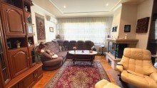 Wohnzimmer  mit Kamin Friedrichsfelde Bungalow mit Keller