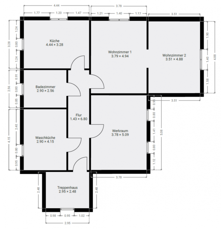 Grundriss KG Einfamilienhaus Gro� Kreutz (Havel)