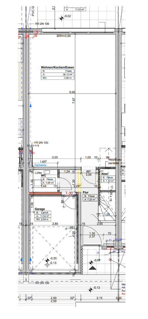 Grundriss EG Reihenmittelhaus Berlin