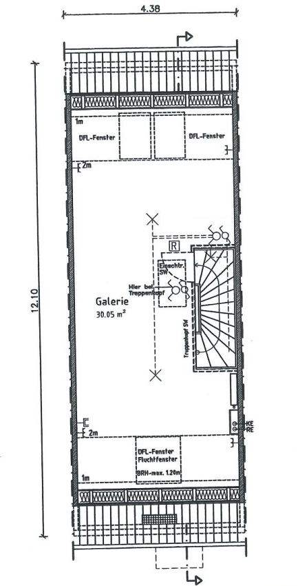 Grundriss DG Reihenhaus Berlin
