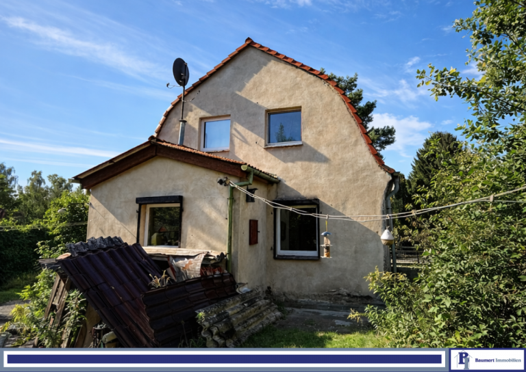 Hausansicht aus dem Garten Erkner Einfamilienhaus Charmantes Einfamilienhaus auf kompaktem Grundst�ck in ruhiger Lage von Erkner