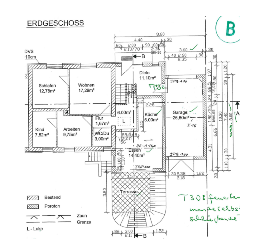 Grundriss EG Haus Berlin