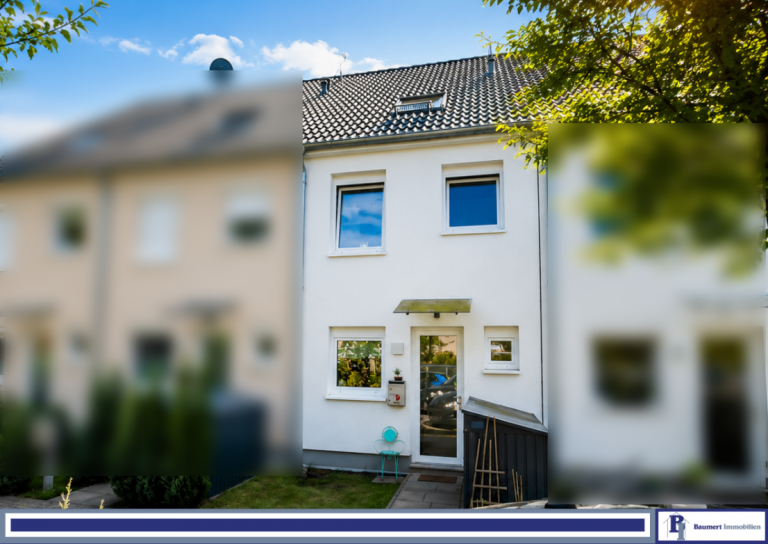 Hausansicht Berlin Reihenhaus Modernes Reihenhaus in Berlin-Mahlsdorf: Komfortabel, Sicher, Familienfreundlich