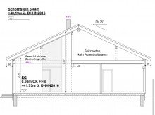 Schnitt Erdw�rme! Lichtdurchfluteter Bungalow mit offener Decke in Waldesruh +Bj 2021+
