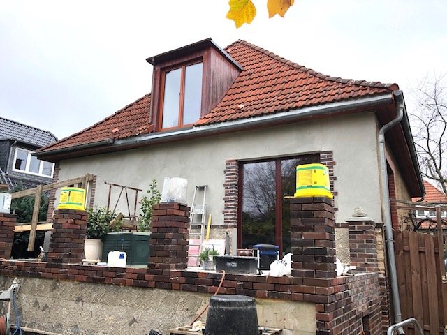 Blick zur Terrasse Einfamilienhaus Berlin