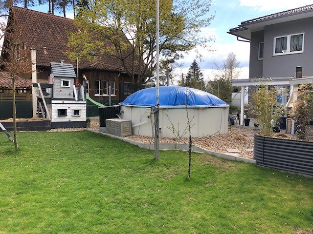 Garten mit Pool Einfamilienhaus Borgsdorf