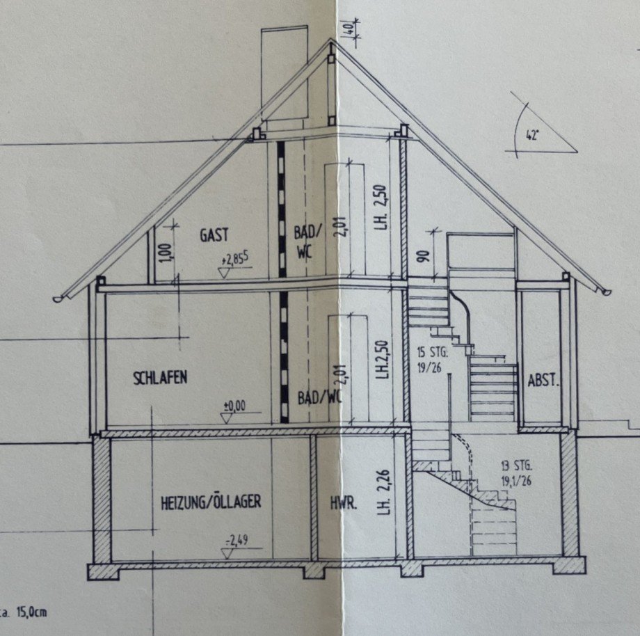 Schnitt Einfamilienhaus Berlin