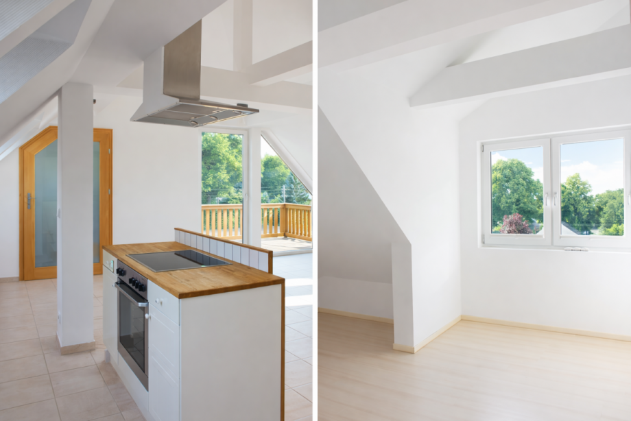 Wohnen/Kochen Ansicht4 Dachgeschosswohnung Berlin