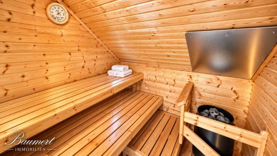 Blockbohlensauna Einfamilienhaus Berlin