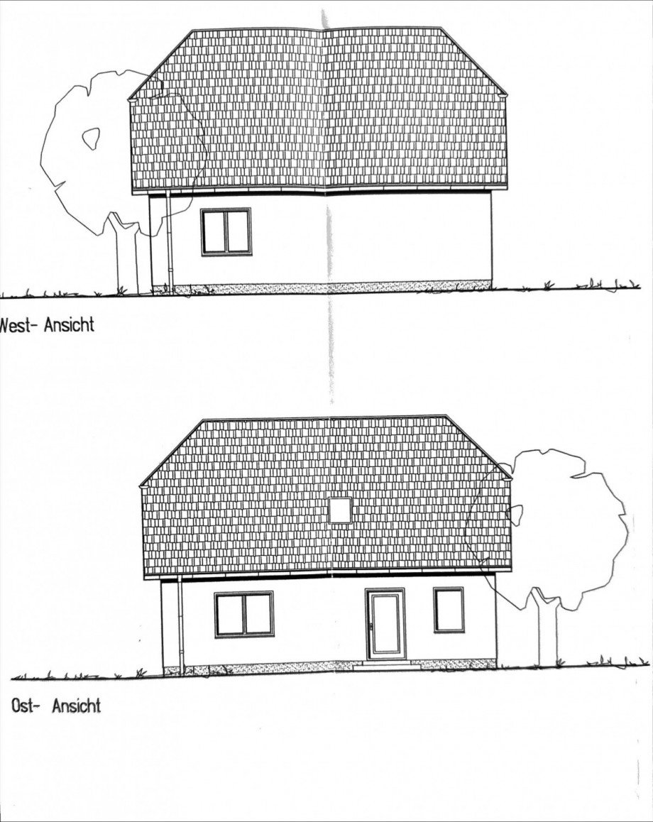 Ost West Ansicht Einfamilienhaus Berlin