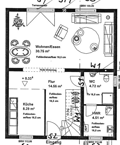 Grundriss EG Einfamilienhaus Berlin