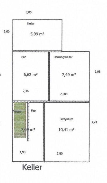Grundriss KG Reihenmittelhaus Berlin