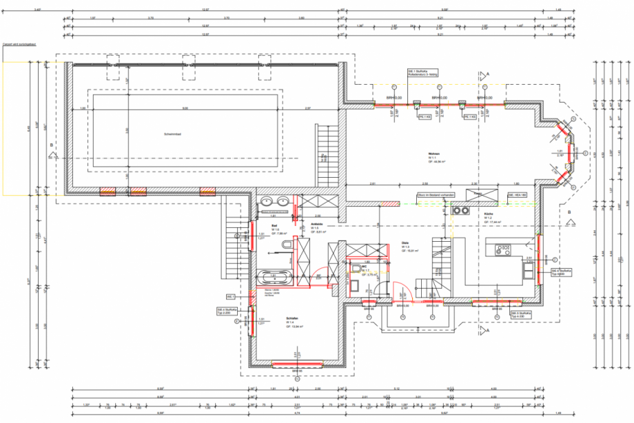 Grundriss EG Einfamilienhaus Berlin