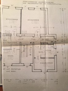 Grundriss 1.OG Mehrfamilienhaus in Top Lage von Biesdorf Nord