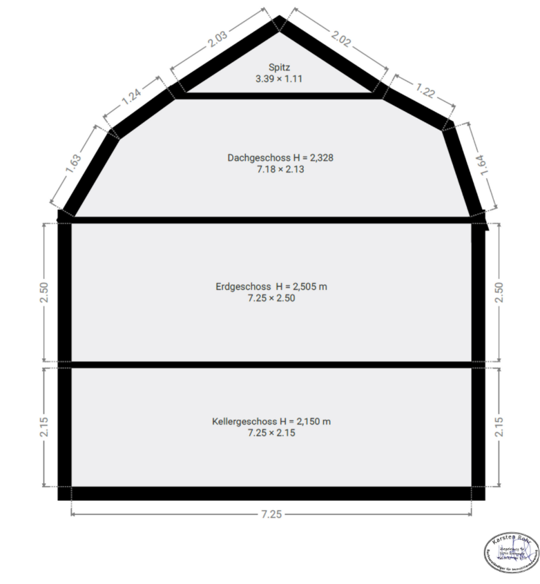 Schnitt Einfamilienhaus Erkner