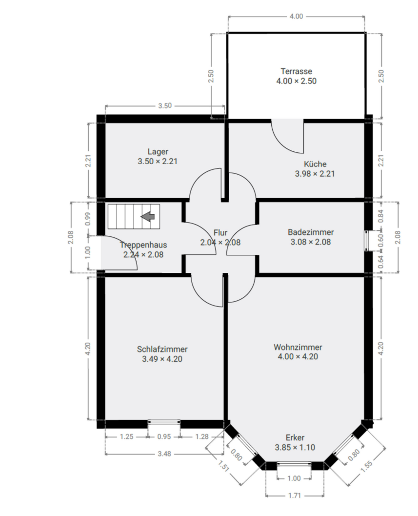 Grundriss EG Zweifamilienhaus Berlin