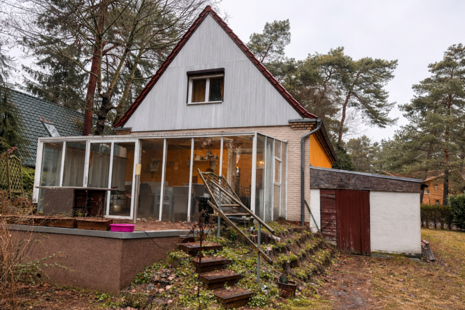 R�ckansicht Einfamilienhaus Hoppegarten
