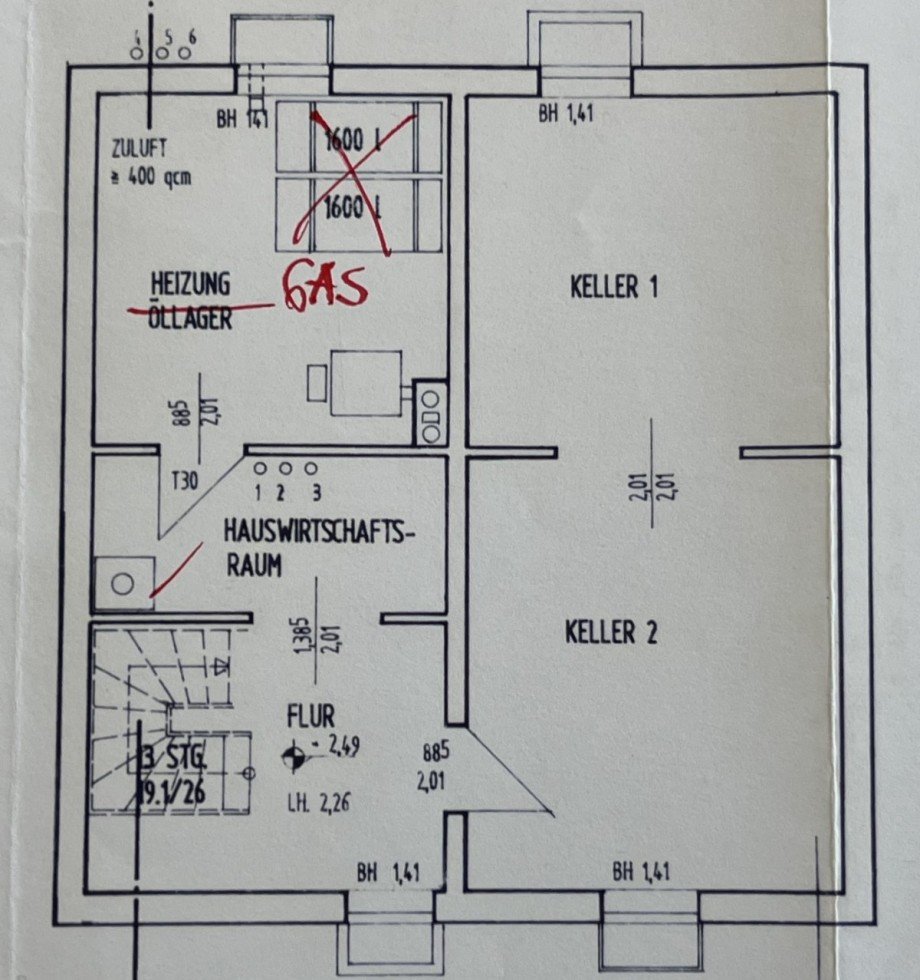 Grundriss KG Einfamilienhaus Berlin