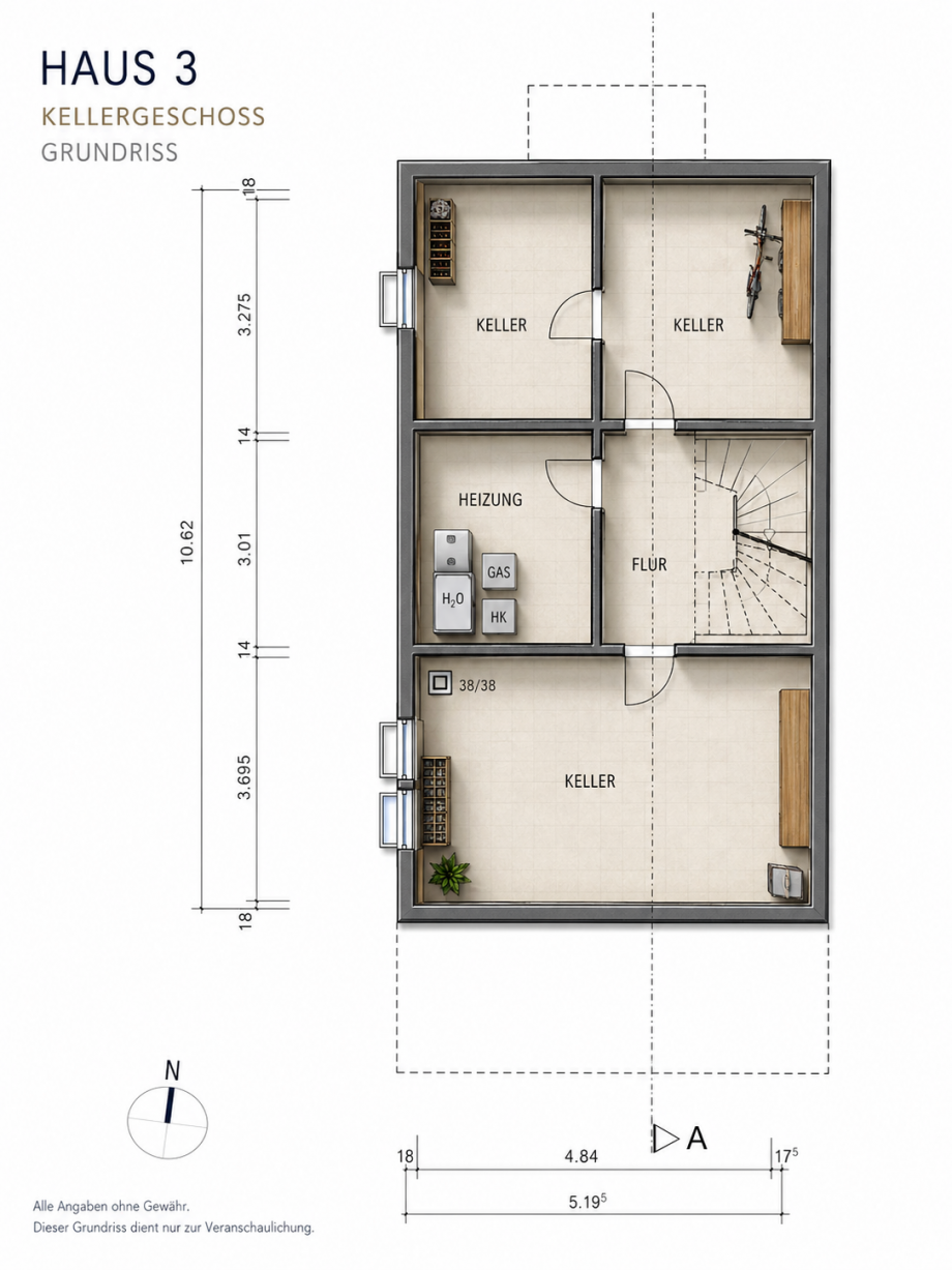Keller Doppelhaush�lfte Berlin