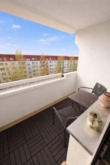 Balkon Gro�z�gige 4-Zimmer-Wohnung mit Balkon in Neu-Hohensch�nhausen