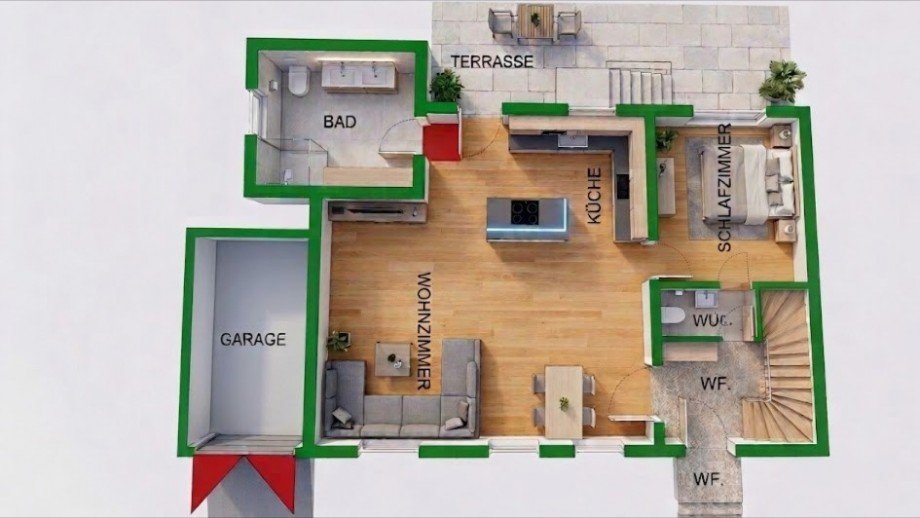 Grundriss EG Einfamilienhaus Berlin