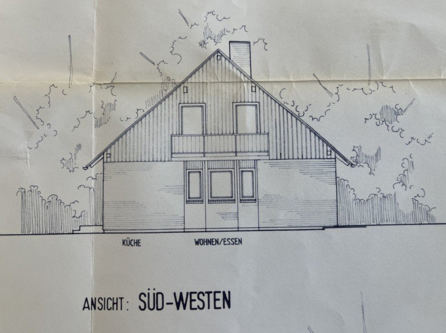 Ansicht S�d-West Einfamilienhaus Berlin