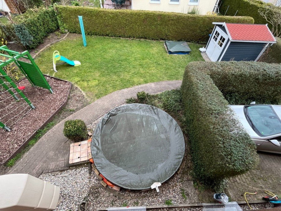 Gartenblick aus dem OG Doppelhaush�lfte Berlin
