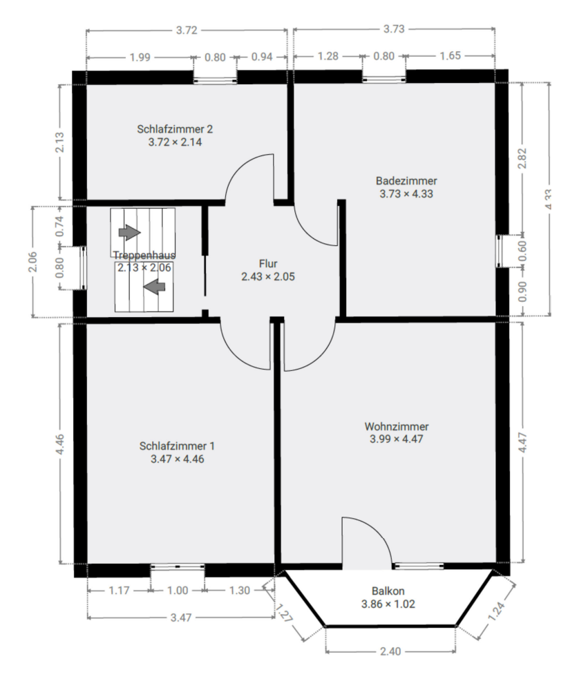 Grundriss OG Zweifamilienhaus Berlin