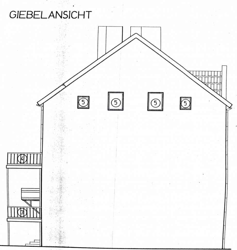 Seitenansicht Mehrfamilienhaus Berlin