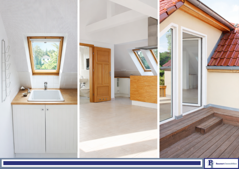 Collage Berlin Dachgeschosswohnung Clever wohnen in Kaulsdorf-S�d: Dachgeschosswohnung inkl. Kellerbereich