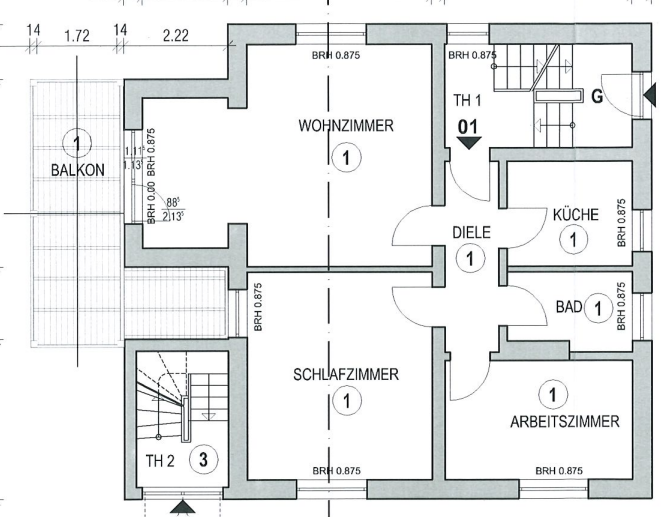 Grundriss EG Mehrfamilienhaus Berlin