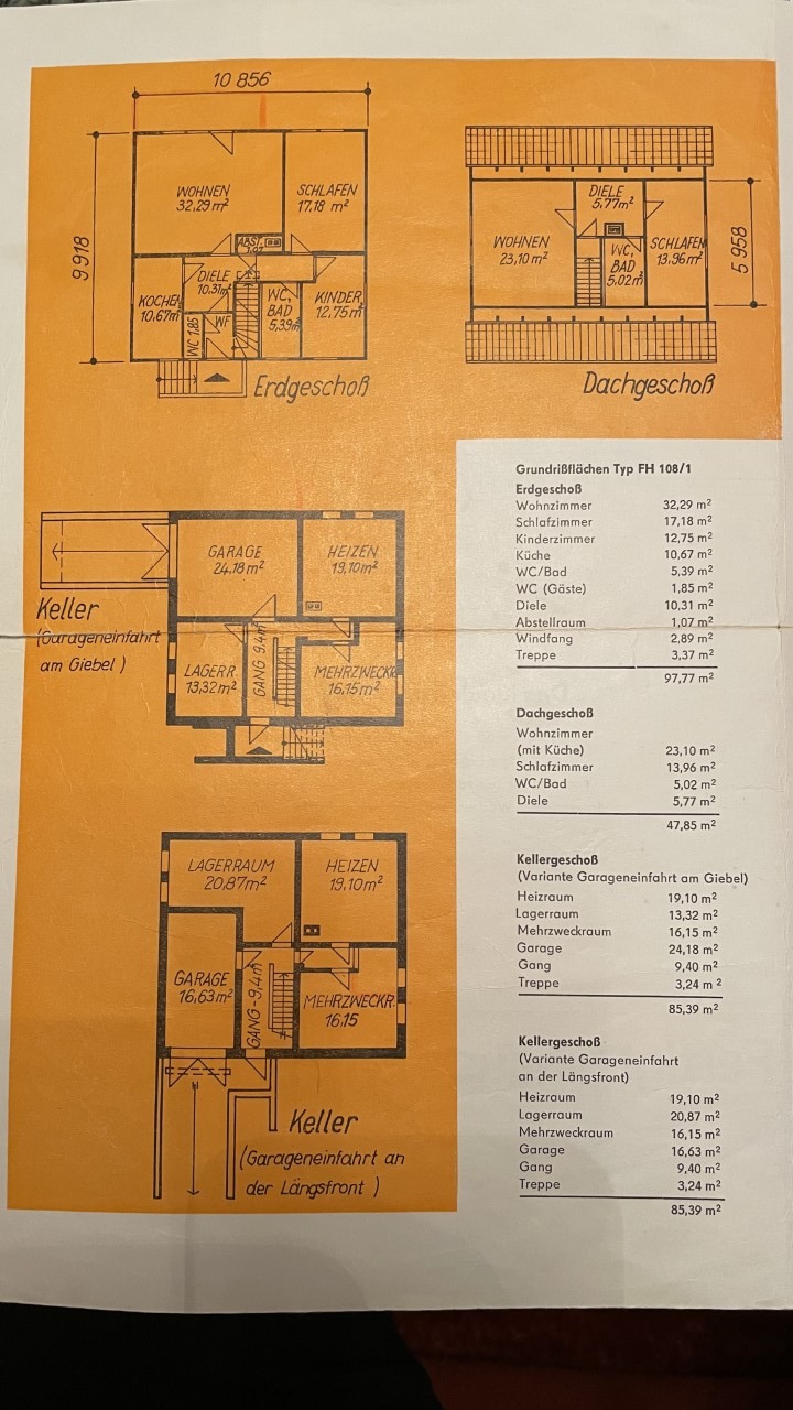 Grundri� und Wohnfl�che Einfamilienhaus Berlin