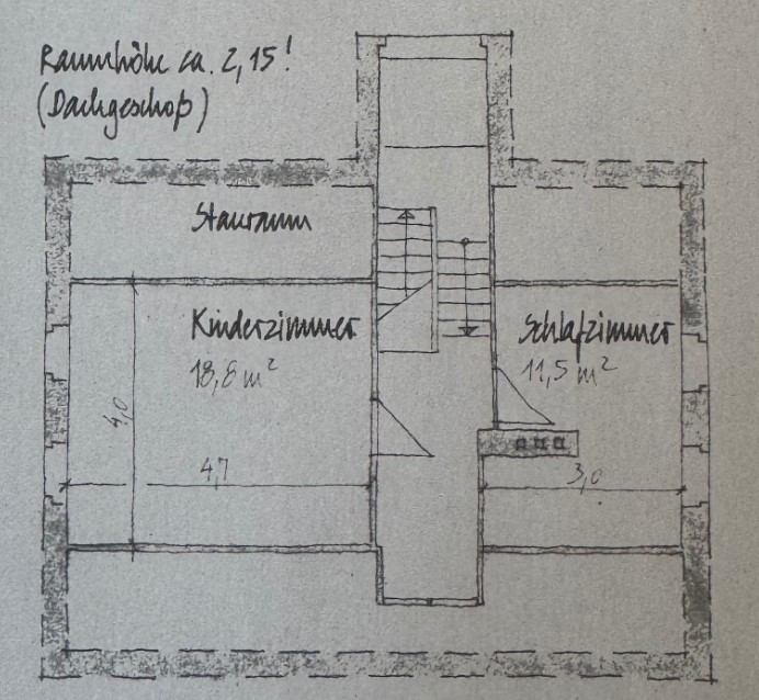 Grundriss DG Einfamilienhaus Berlin