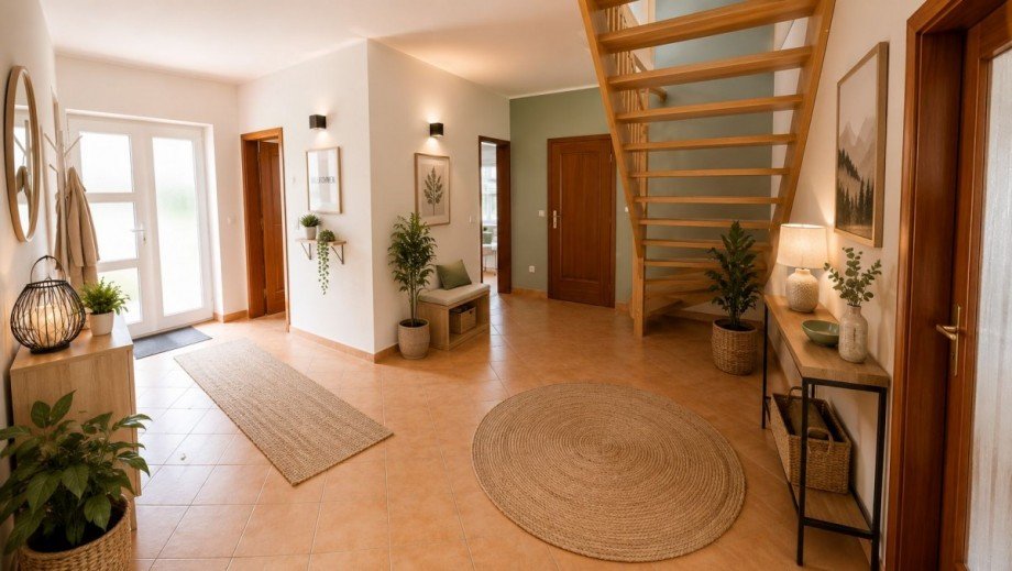 Eingangsbereich Einrichtungsbeispiel Einfamilienhaus Berlin